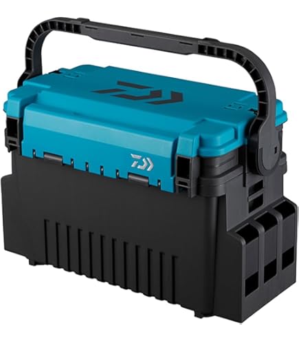 DAIWA タックルボックス ダイワ タックルボックス TB3000 ブラック/グリーン 釣り + ロッド